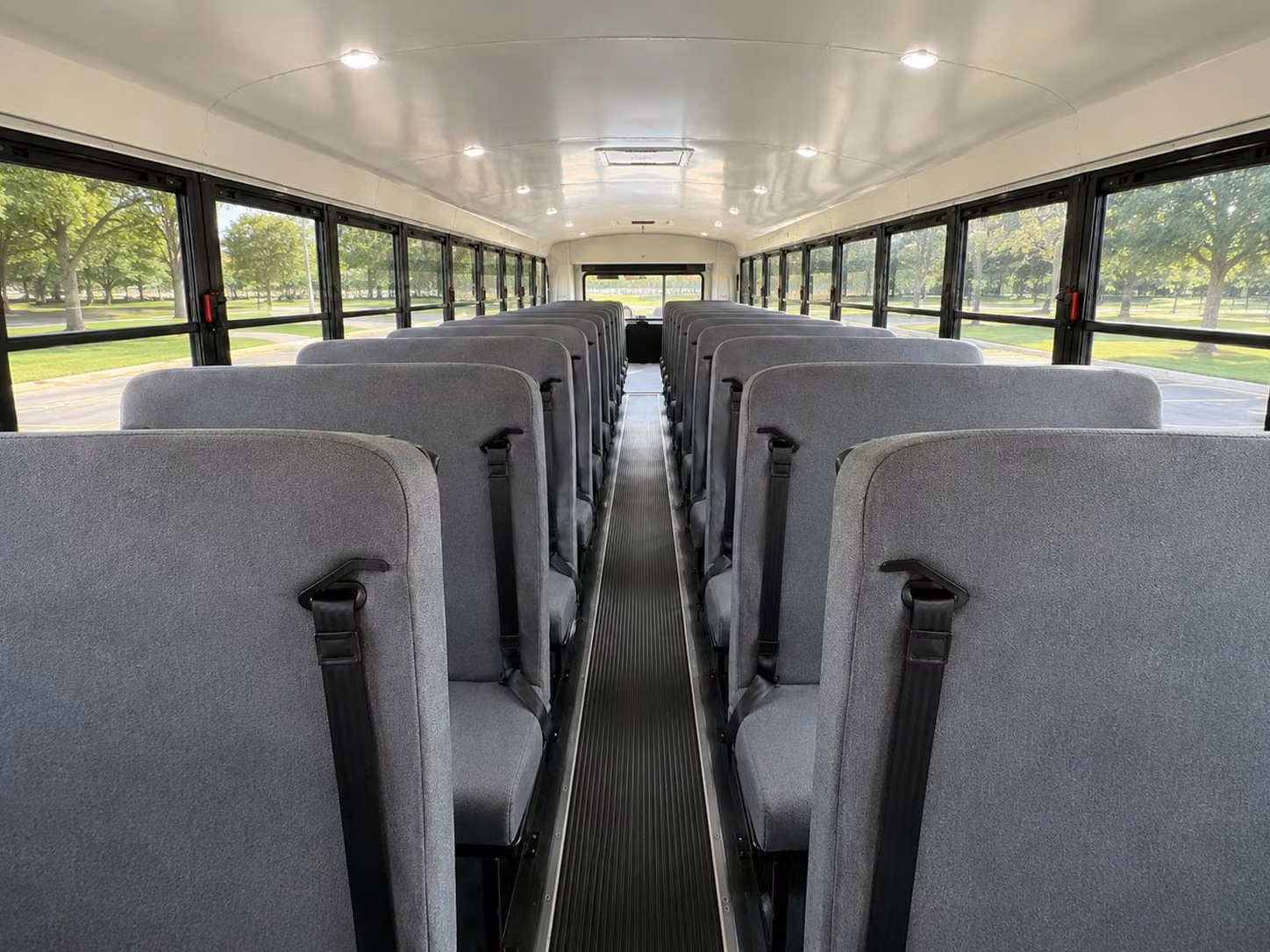 school bus inside